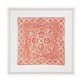 Kilim Print Orange Artwork 52cm x 52cm-abc