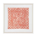 Kilim Print Orange Artwork 52cm x 52cm-abc