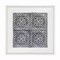 Kilim Repeat Black Artwork 52cm x 52cm-abc