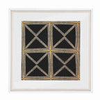 Mosaic Black Artwork 52 x 52 cm-abc