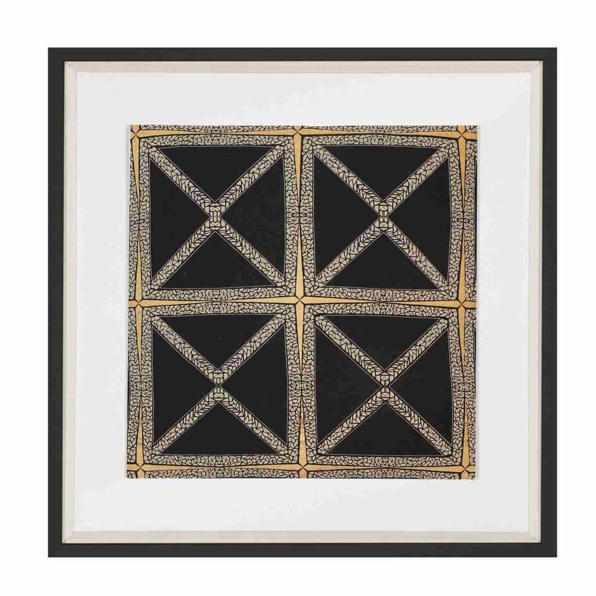 Mosaic Black Artwork 52 x 52 cm-abc