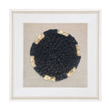Place Mat Black on Natural Artwork 52 x 52 cm-abc
