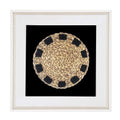 Place Mat Natural on Black Artwork 52 x 52 cm-abc