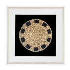 Place Mat Natural on Black Artwork 52 x 52 cm-abc
