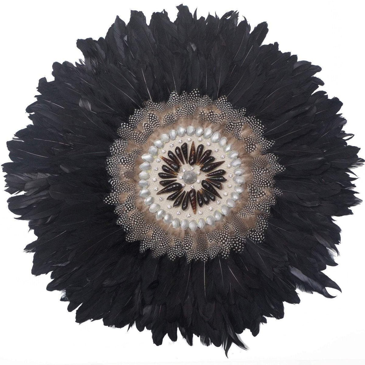 Feather Kubo Black Artwork 67cm x 85cm-abc