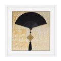 Fan Tassel Black Artwork 52 x 52 cm-abc