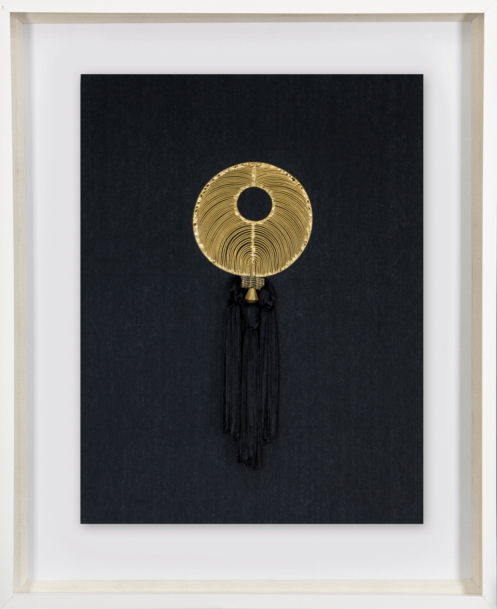 Tassel Gold On Black Artwork 67 x 85 cm-abc