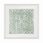 Kilim Print Celadon Artwork 52cm x 52cm-abc