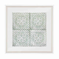 Kilim Repeat Celadon Artwork 52cm x 52cm-abc
