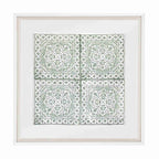 Kilim Repeat Celadon Artwork 52cm x 52cm-abc