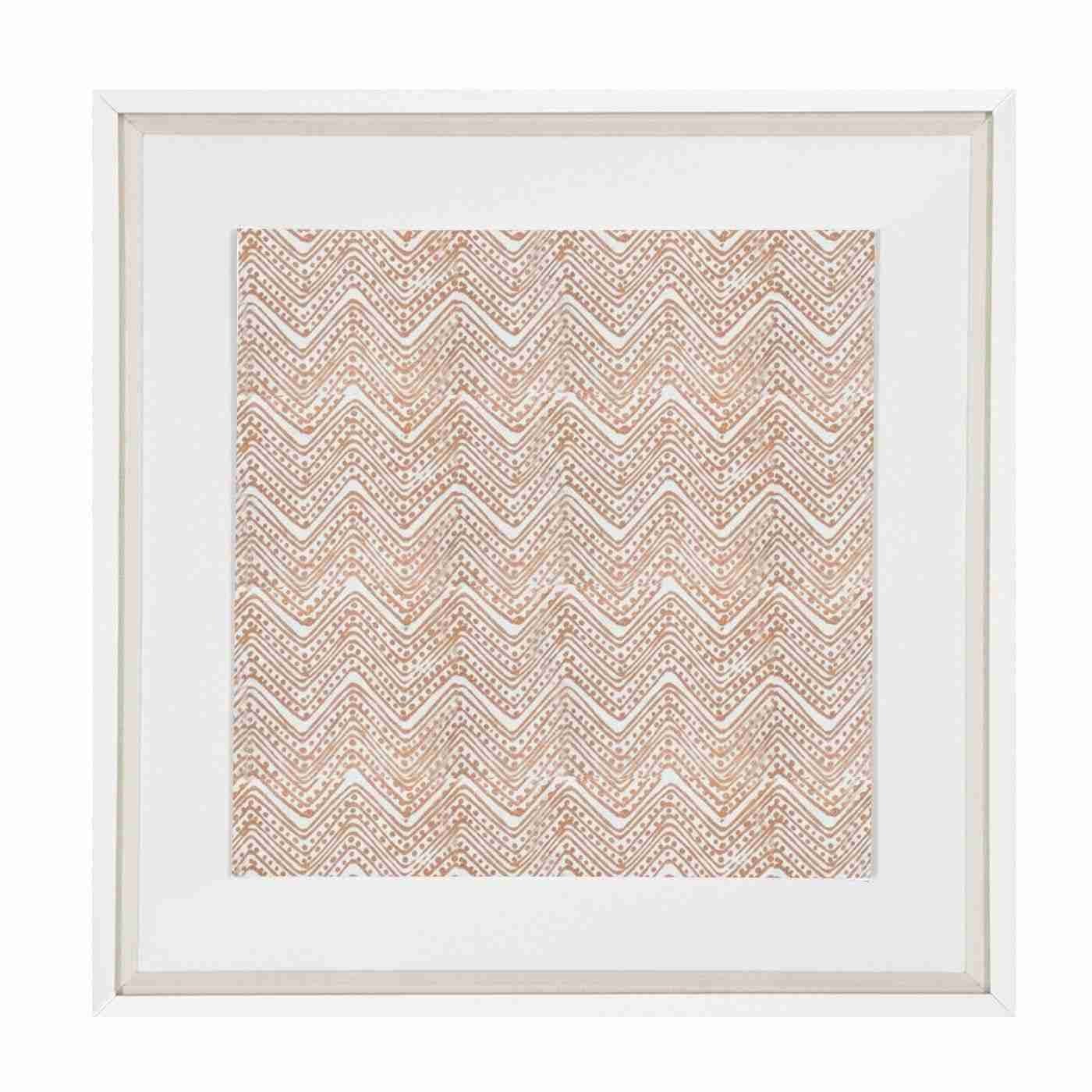 Ruins Zig Dot Copper Artwork 52 x 52 cm-abc