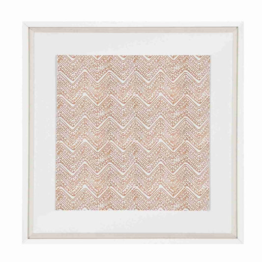 Ruins Zig Dot Copper Artwork 52 x 52 cm-abc