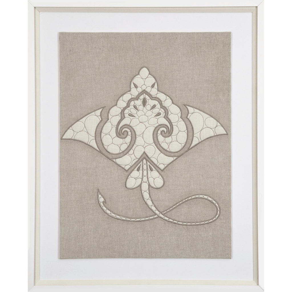 Sea Manta Ray Natural Artwork 67 x 85 cm-abc