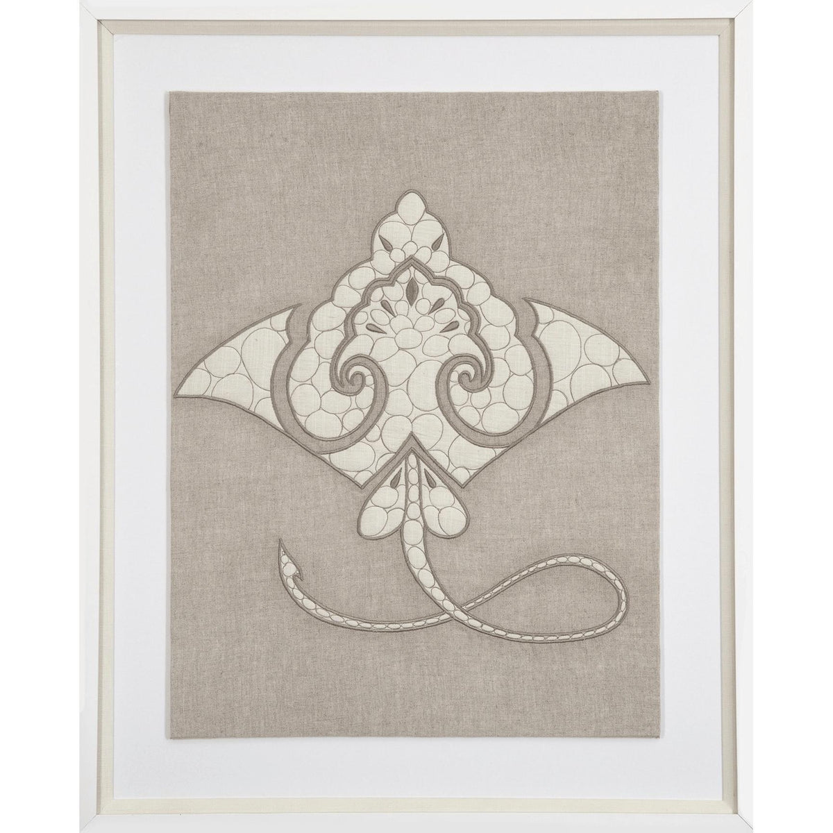 Sea Manta Ray Natural Artwork 67 x 85 cm-abc