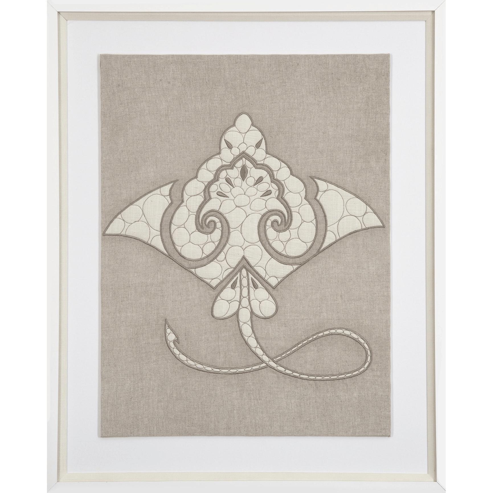 Sea Manta Ray Natural Artwork 67 x 85 cm-abc