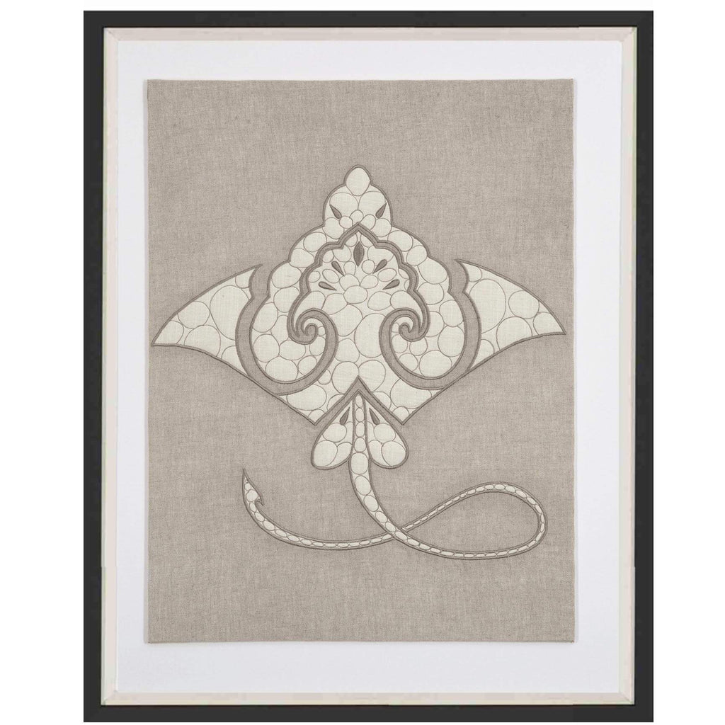 Sea Manta Ray Natural Artwork 67 x 85 cm-abc