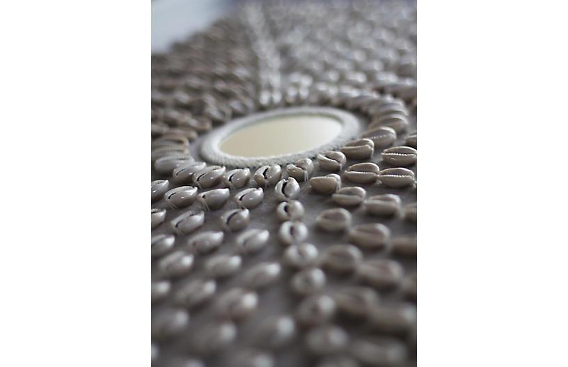 Shell Kauri Mirror Artwork 67 x 85 cm-abc