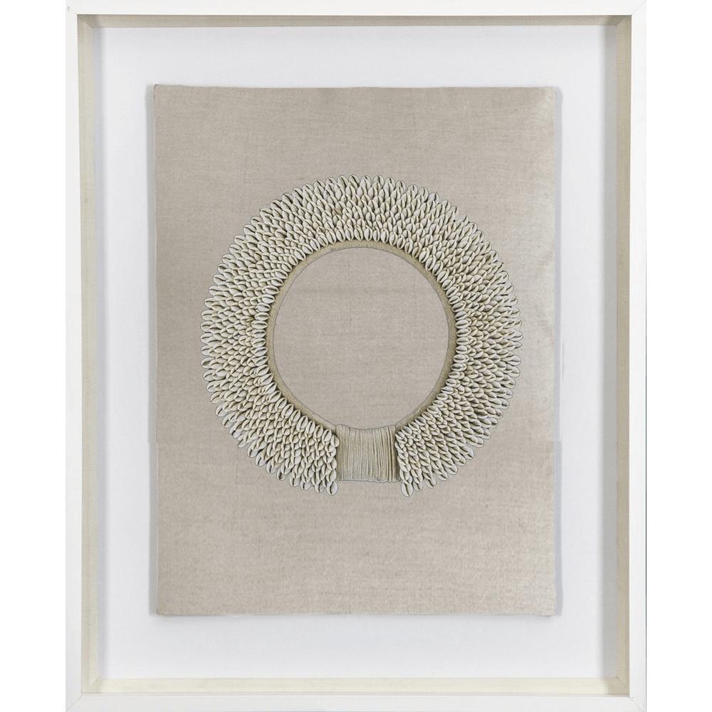 Shell Ring Natural on Natural Artwork 67 x 85 cm-abc