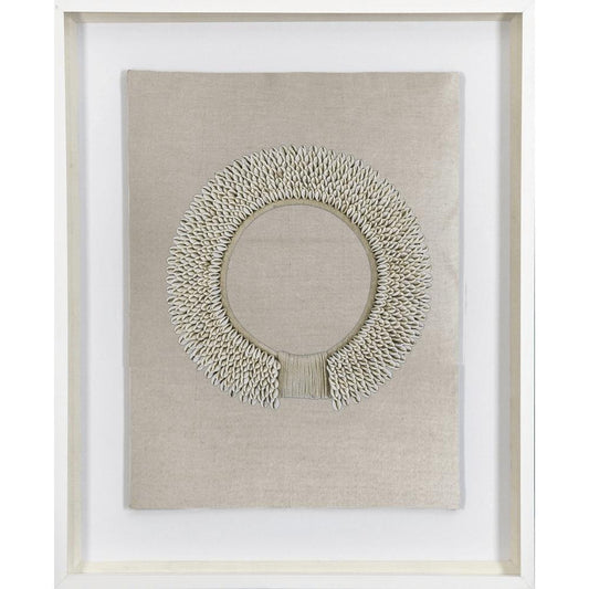 Shell Ring Natural on Natural Artwork 67 x 85 cm-abc