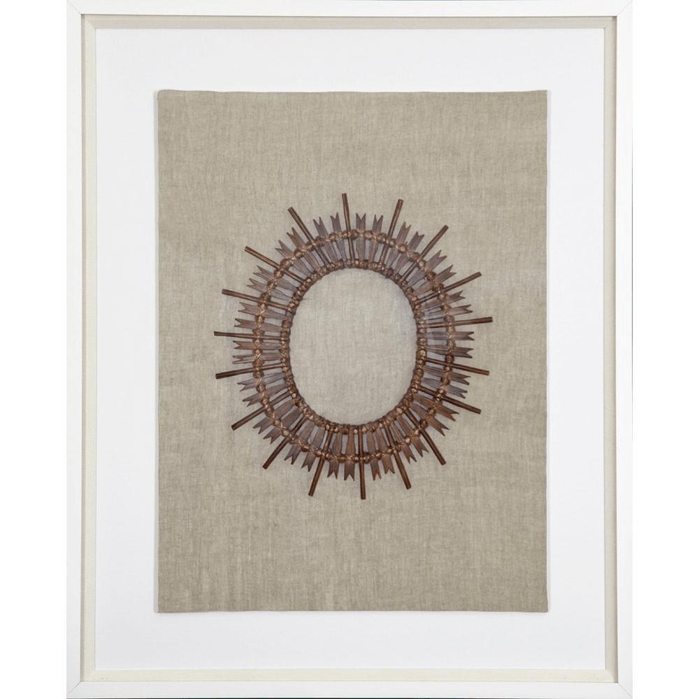 Wood Bamboo Sticks Artwork 67cm x 85cm-abc