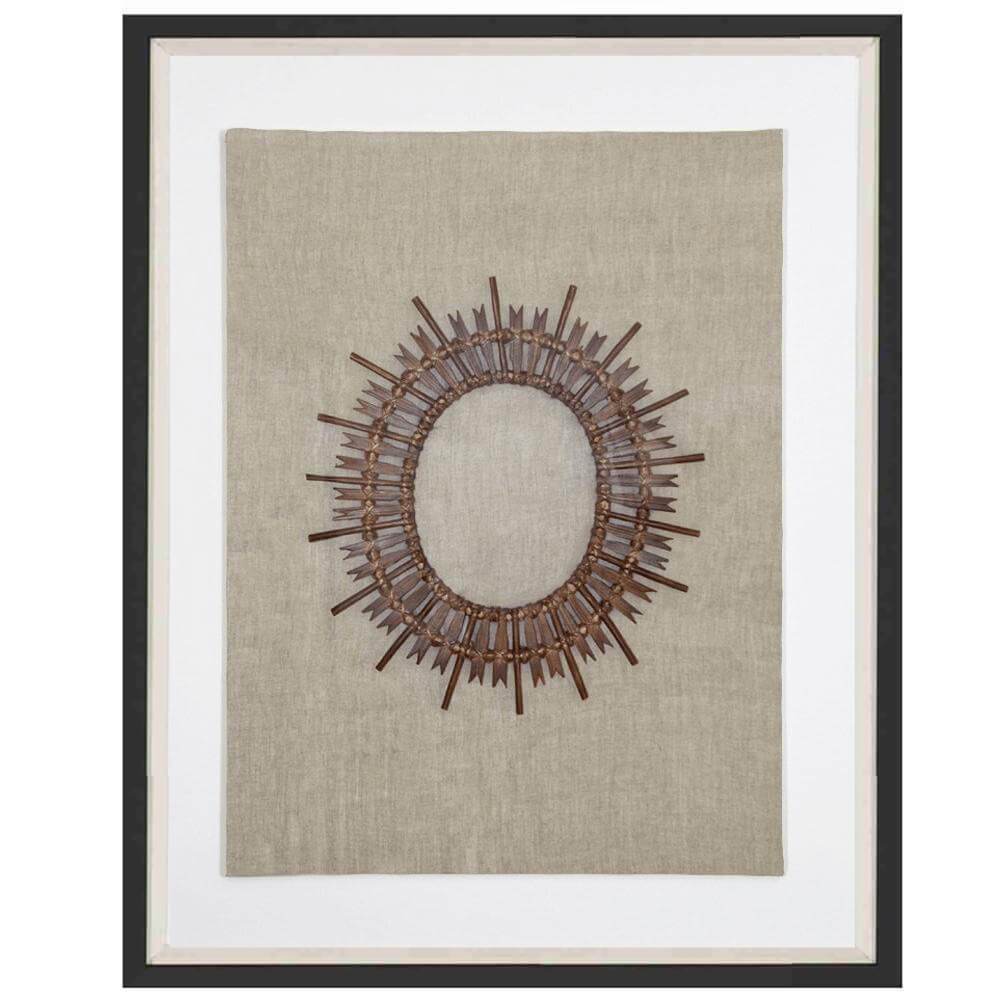 Wood Bamboo Sticks Artwork 67cm x 85cm-abc