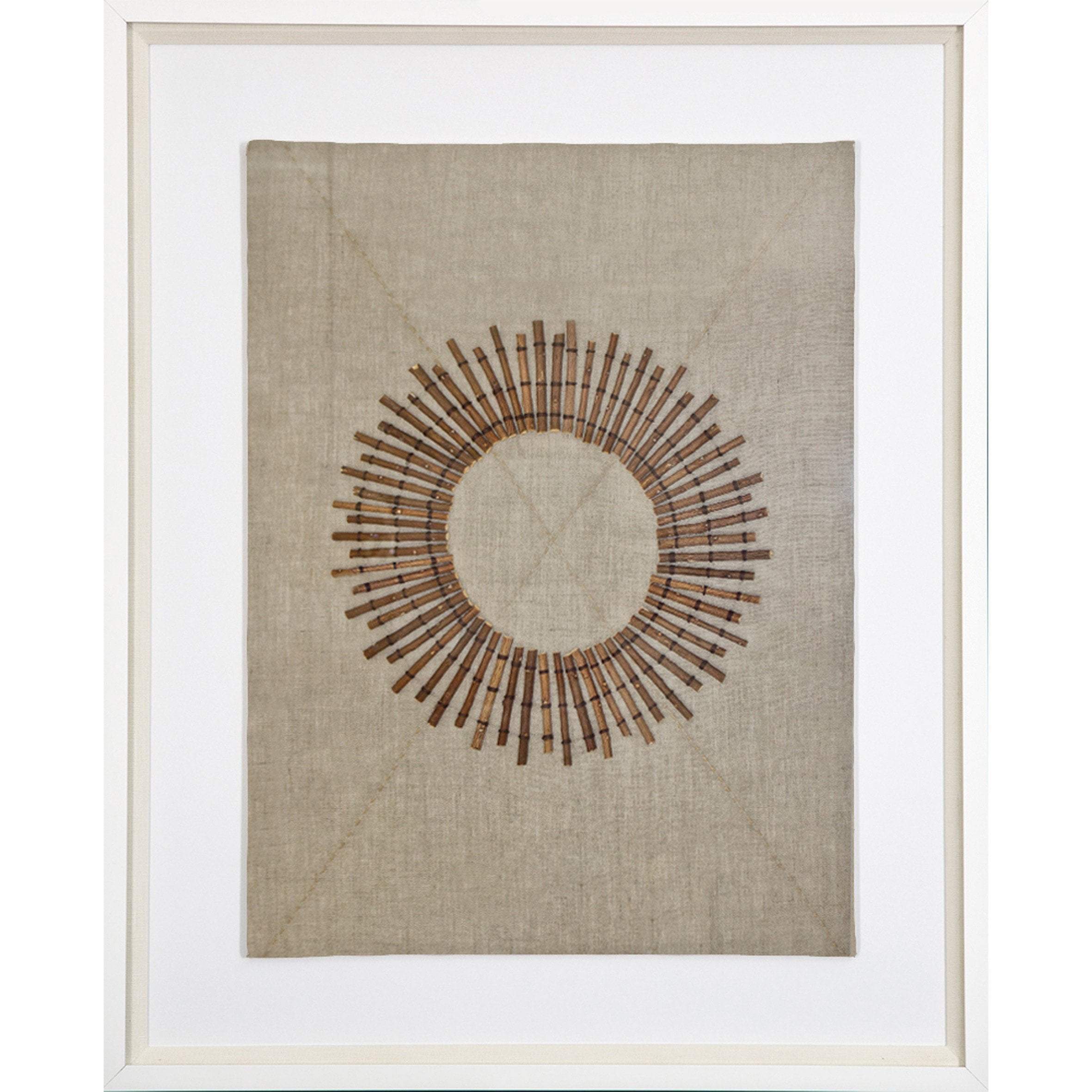 Wood Linen Sticks Artwork 67 x 85 cm-abc