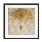 Fan Tassel Gold Artwork 52 x 52 cm-abc