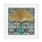Fan Tassel Green Artwork 52 x 52 cm-abc