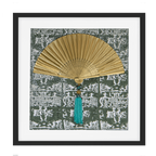 Fan Tassel Green Artwork 52 x 52 cm-abc