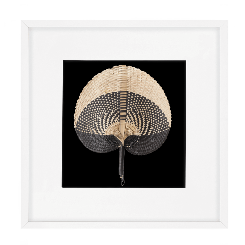 Fan Black on Black 52x52cm-abc