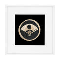 Place Mat Fan Black Artwork 52 cm x 52 cm-abc