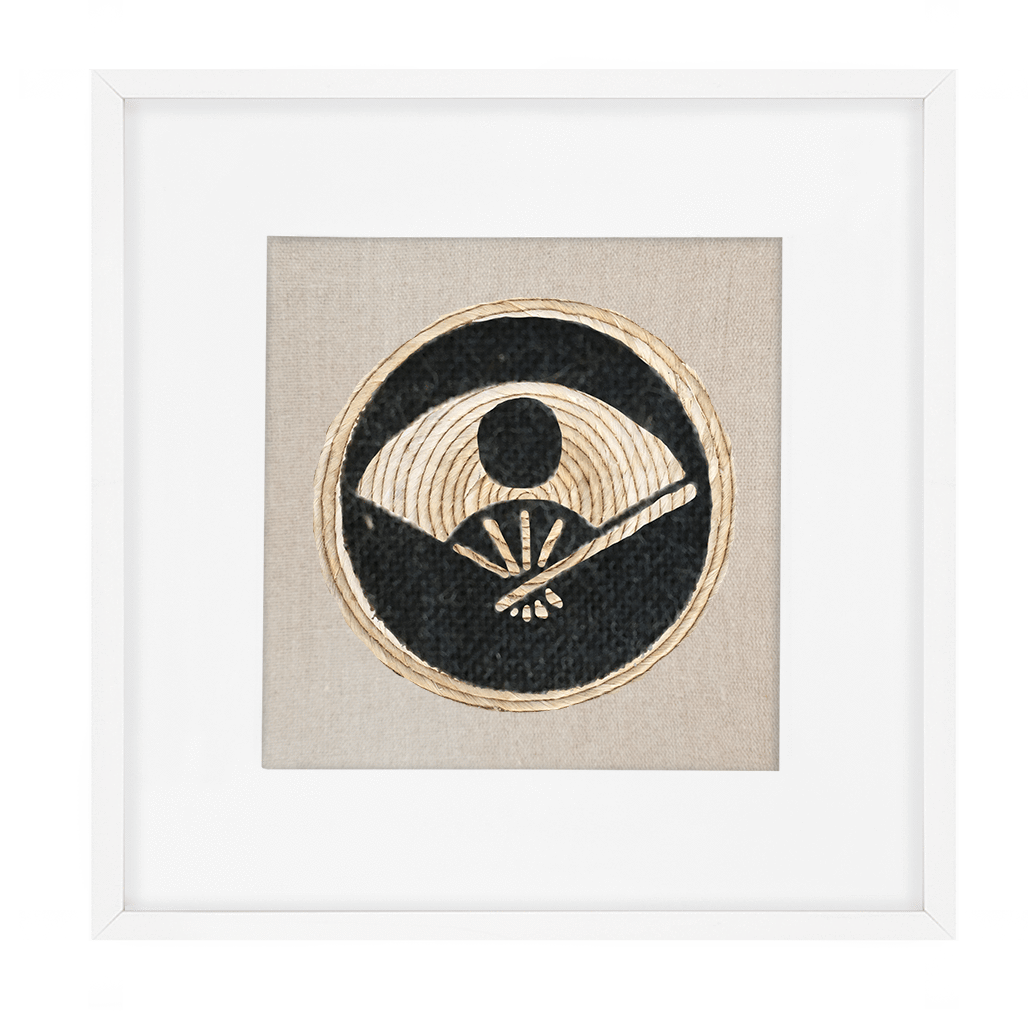 Place Mat Fan Natural Artwork 52 x 52 cm-abc