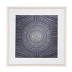 Dreamtime Aboriginal Dot Navy Artwork 52x52cm-abc