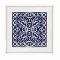 Kilim Print Navy Artwork 52cm x 52cm-abc