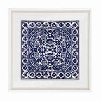 Kilim Print Navy Artwork 52cm x 52cm-abc