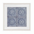 Kilim Repeat Navy Artwork 52cm x 52cm-abc