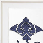 Sea Manta Ray Navy Artwork 67 x 85 cm-abc