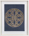 Chanel Navy Artwork 67 cm x 85 cm-abc