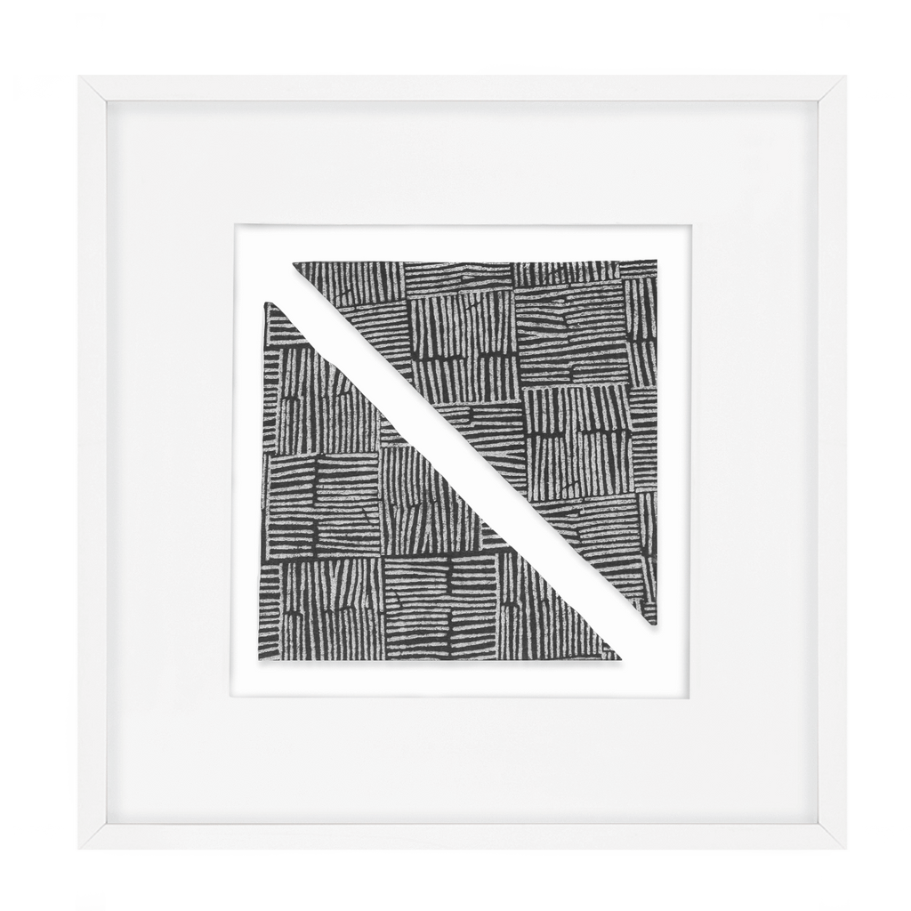 Ruins Noshi Sticks Triangle Navy Artwork 52 x 52 cm-abc