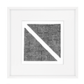 Ruins Noshi Sticks Triangle Navy Artwork 52 x 52 cm-abc