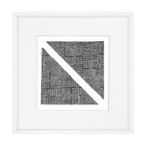 Ruins Noshi Sticks Triangle Navy Artwork 52 x 52 cm-abc