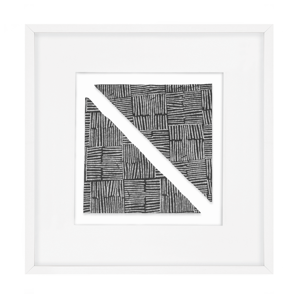 Ruins Noshi Sticks Triangle Navy Artwork 52 x 52 cm-abc