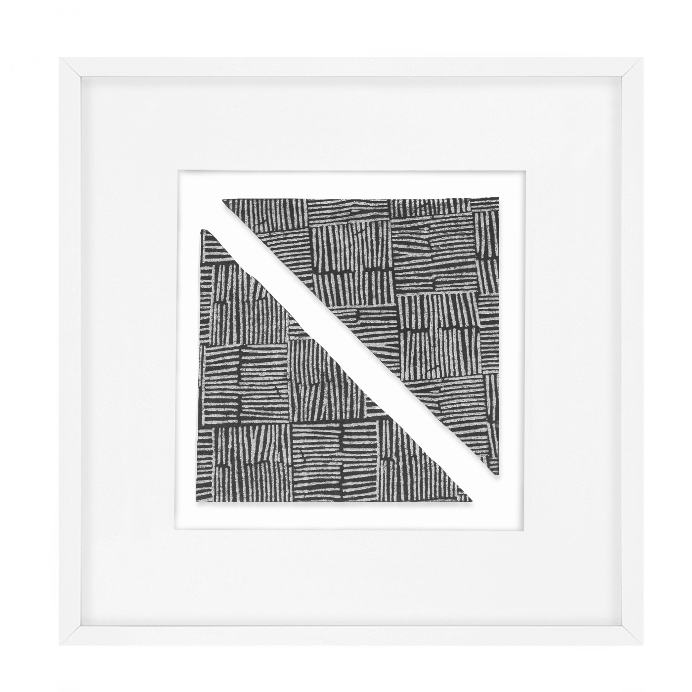 Ruins Noshi Sticks Triangle Navy Artwork 52 x 52 cm-abc