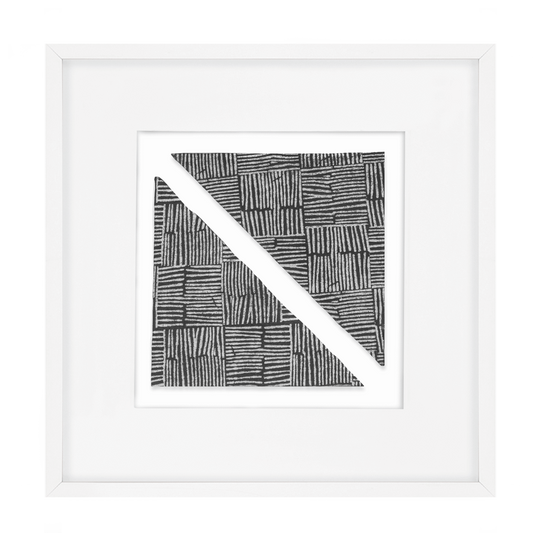 Ruins Noshi Sticks Triangle Navy Artwork 52 x 52 cm-abc