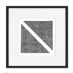 Ruins Noshi Sticks Triangle Navy Artwork 52 x 52 cm-abc