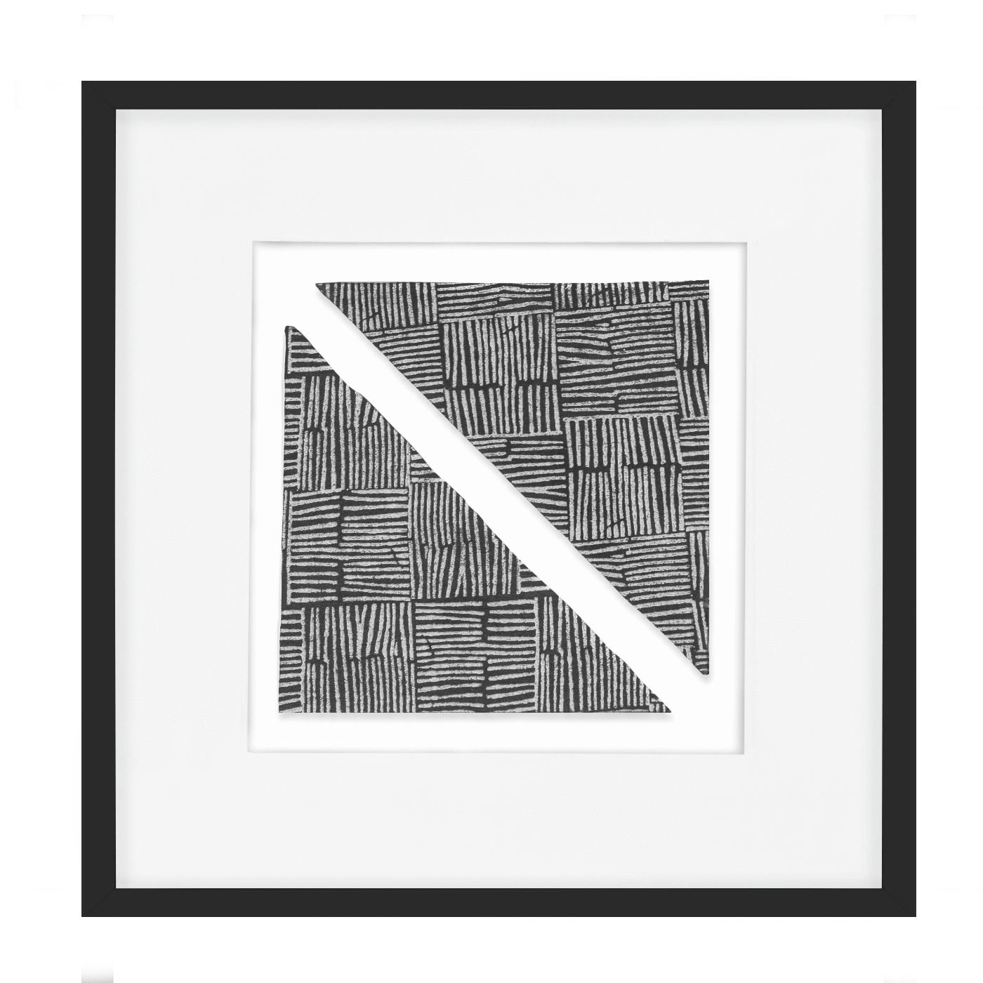 Ruins Noshi Sticks Triangle Navy Artwork 52 x 52 cm-abc