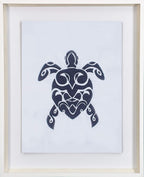 Sea Turtle Navy Artwork 67 x 85 cm-abc