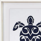 Sea Turtle Navy Artwork 67 x 85 cm-abc