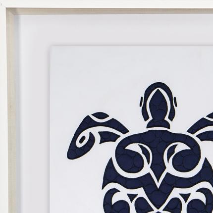 Sea Turtle Navy Artwork 67 x 85 cm-abc