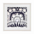 Totem Navy/ Silver Artwork 60 x 60 cm-abc